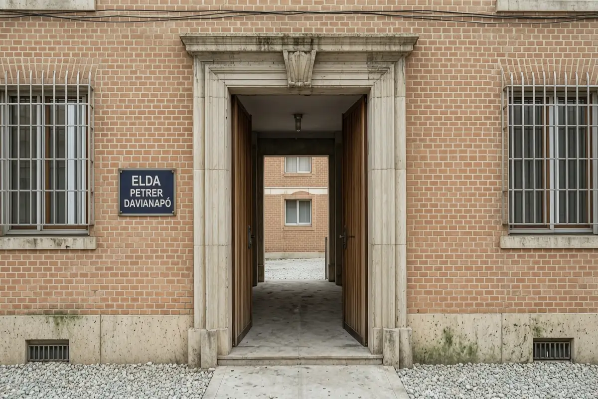 Portal de un edificio en Elda